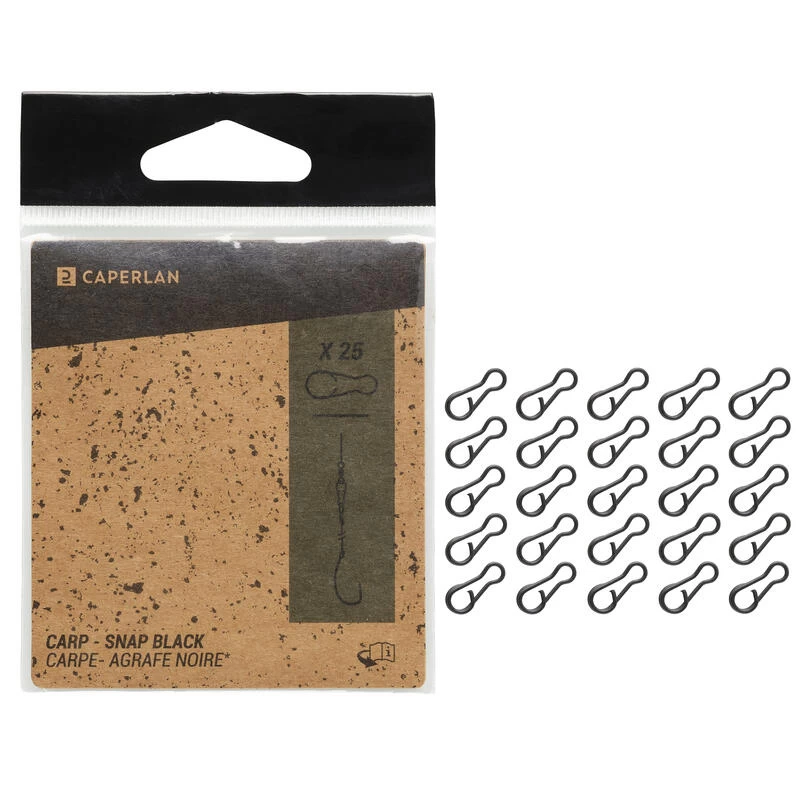 Agrafe Snap Black X25 Pêche De La Carpe 4 Agrafe Snap Black X25 Pêche De La Carpe – Image 4