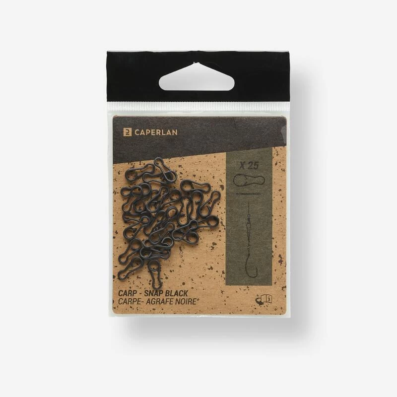Agrafe Snap Black X25 Pêche De La Carpe 1 Agrafe Snap Black X25 Pêche De La Carpe