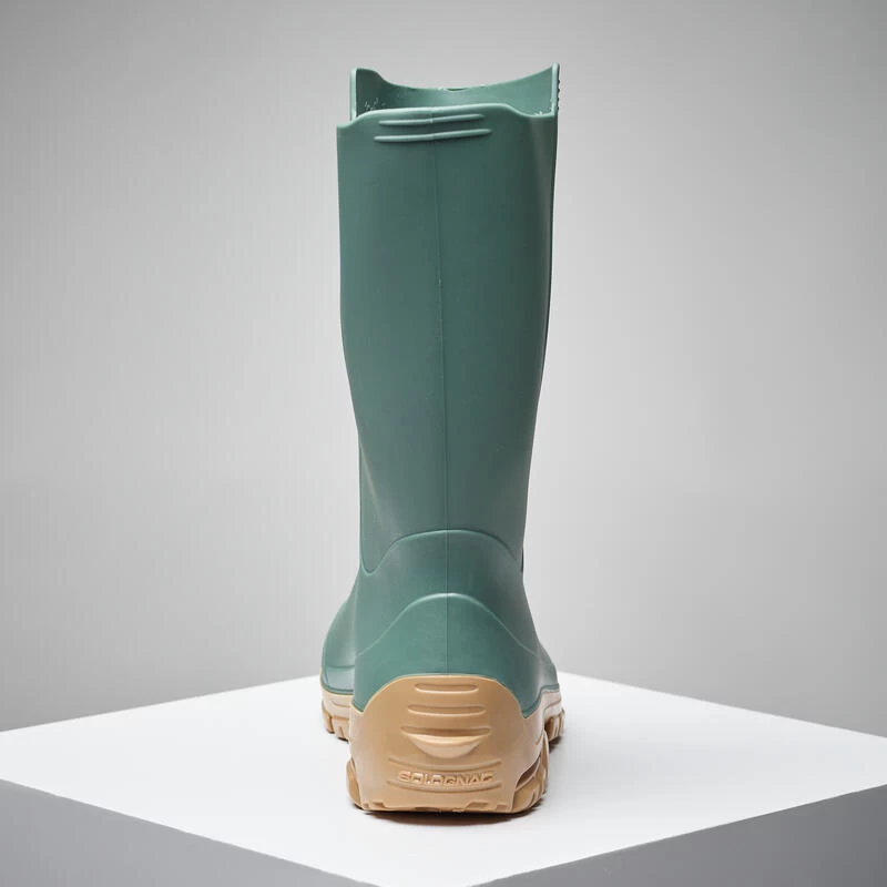 BOTTILLONS VERTS LEGER PVC 100 FEMME 3 BOTTILLONS VERTS LEGER PVC 100 FEMME – Image 3