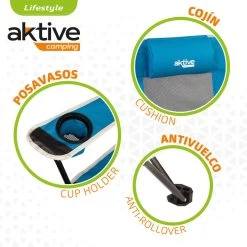 Chaise Longue Pliante De Camping Aktive 10 Chaise Longue Pliante De Camping Aktive -Pêche en mer Magasin chaise longue pliante de camping aktive 3