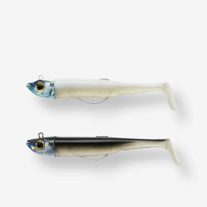 COMBO Leurres Souples Shad Texan ANCHO 120 30g Dos Noir/dos Blanc Pêche En Mer 1 COMBO Leurres Souples Shad Texan ANCHO 120 30g Dos Noir/dos Blanc Pêche En Mer