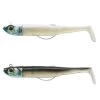COMBO Leurres Souples Shad Texan ANCHO 120 50g Dos Noir/dos Blanc Pêche En Mer