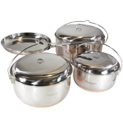 EAGLE Products Ensemble De Poêles En Acier Inoxydable - 4 Pièces - LAVVU -Pêche en mer Magasin eagle products ensemble de poeles en acier inoxydable 4 pieces lavvu 2