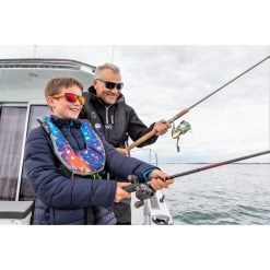 PLASTIMO GILET AUTOMATIQUE EVO JUNIOR BLEU - HARNAIS + SOUS CUTALE -Pêche en mer Magasin gilet automatique evo junior bleu harnais sous cutale 3