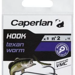 HAMEÇON TEXAN PÊCHE HOOK TEXAN WORM 2 -Pêche en mer Magasin hamecon texan peche hook texan worm 2 4