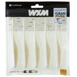 LEURRE SOUPLE FINESS AVEC ATTRACTANT WXM YUBARI FINSS 130 BLANC -Pêche en mer Magasin leurre souple finess avec attractant wxm yubari finss 130 blanc 3