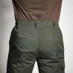 PANTALON CHASSE CHAUD VERT 100 12 PANTALON CHASSE CHAUD VERT 100 -Pêche en mer Magasin pantalon chasse chaud vert 100 4