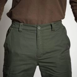 PANTALON CHASSE CHAUD VERT 100 13 PANTALON CHASSE CHAUD VERT 100 -Pêche en mer Magasin pantalon chasse chaud vert 100 5