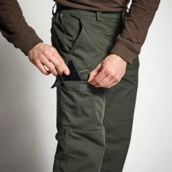 PANTALON CHASSE CHAUD VERT 100 14 PANTALON CHASSE CHAUD VERT 100 -Pêche en mer Magasin pantalon chasse chaud vert 100 6