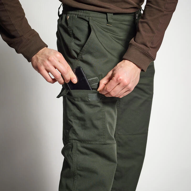 PANTALON CHASSE CHAUD VERT 100 7 PANTALON CHASSE CHAUD VERT 100 – Image 7