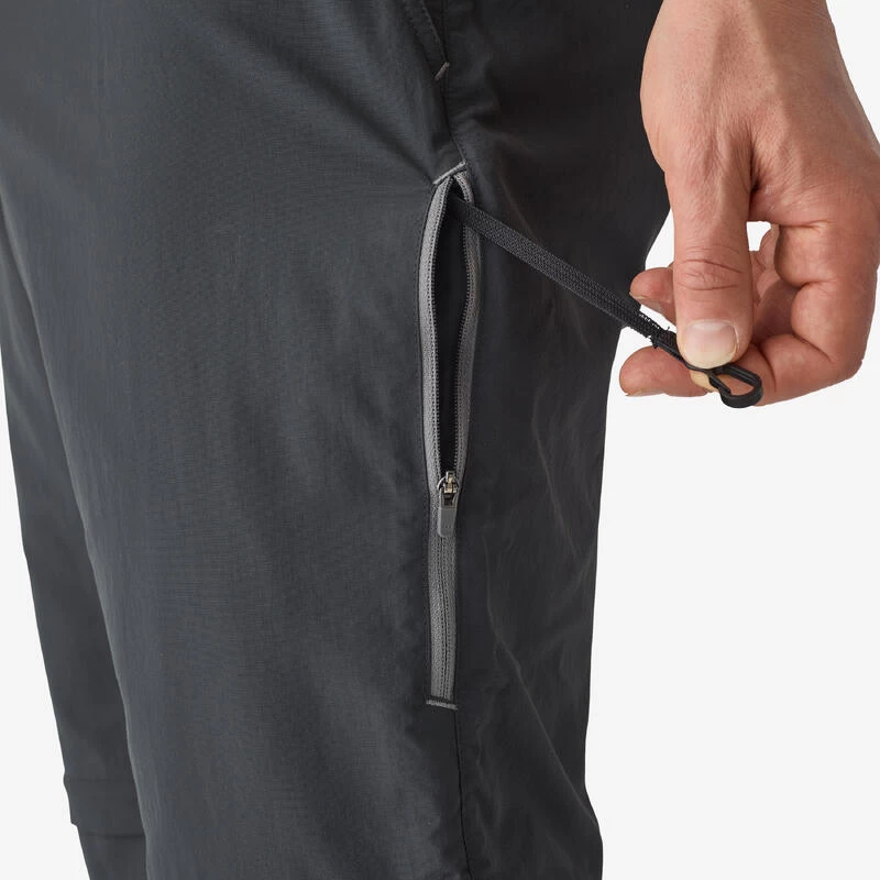 Pantalon De Pêche Convertible UPF50+ Homme - FT 500 ANTI-UV Gris 7 Pantalon De Pêche Convertible UPF50+ Homme - FT 500 ANTI-UV Gris – Image 7