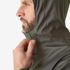 Poncho / Vareuse De Pêche Imperméable - FP 500 Kaki -Pêche en mer Magasin poncho vareuse de peche impermeable fp 500 kaki 2