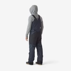 Salopette De Pêche Imperméable Chaude Homme - FO 500 TH Grise -Pêche en mer Magasin salopette de peche impermeable chaude homme fo 500 th grise 1