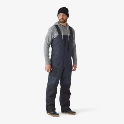 Salopette De Pêche Imperméable Chaude Homme - FO 500 TH Grise -Pêche en mer Magasin salopette de peche impermeable chaude homme fo 500 th grise 2
