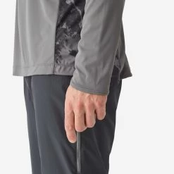 Tee-shirt De Pêche Anti-UV 500 Gris -Pêche en mer Magasin tee shirt de peche anti uv 500 gris 2