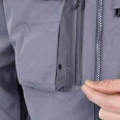 Veste De Pêche Imperméable 500 Grise -Pêche en mer Magasin veste de peche impermeable 500 grise 3